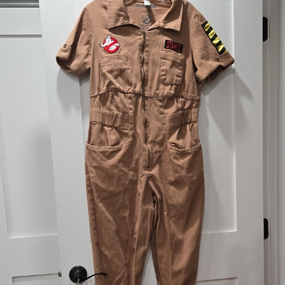 Ghostbusters - Movie Inspired Tan Jumpsuit with Patches - Picture 1 of 9